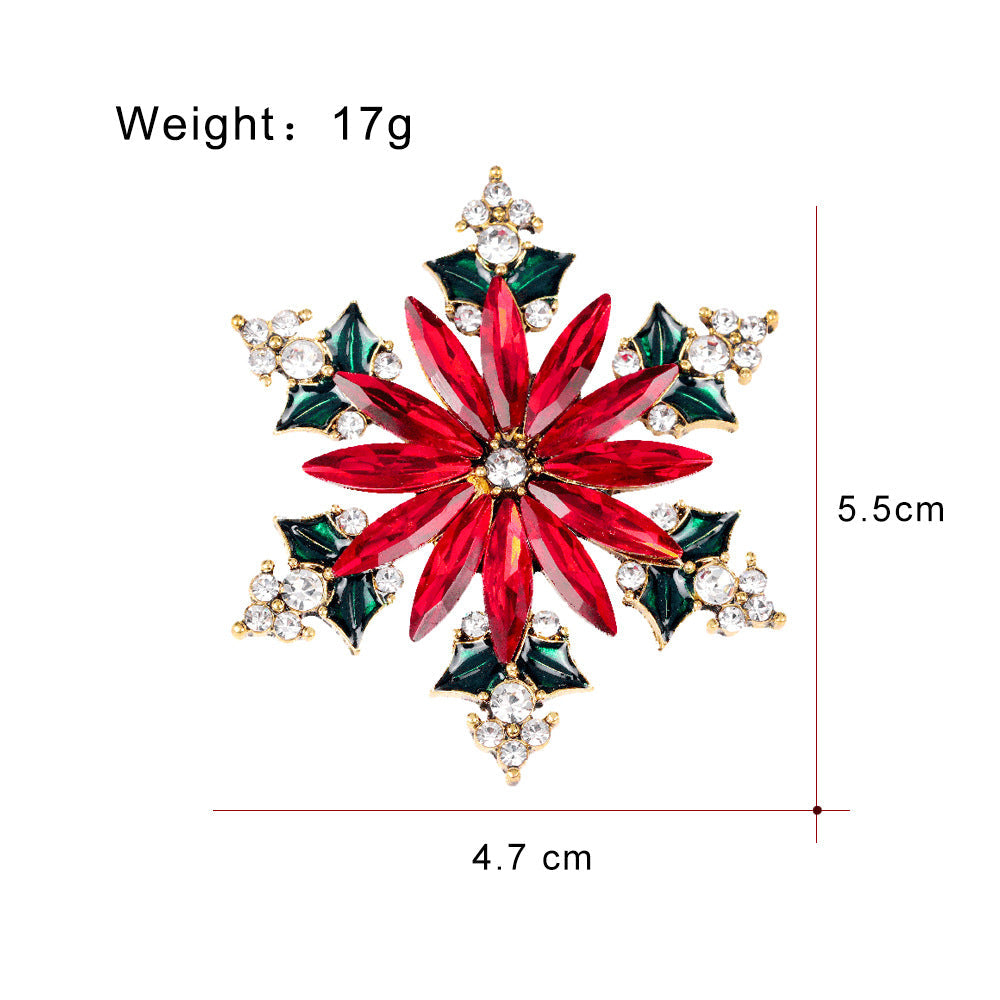 Alloy Crystal Hexagonal Star Brooch PA4811 - view 3