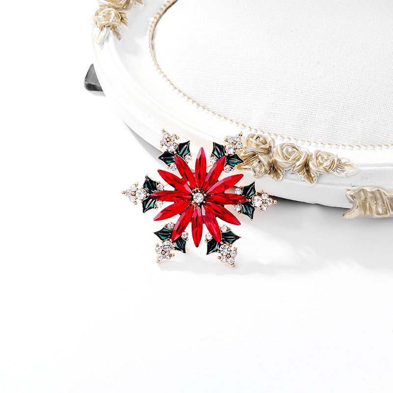 Alloy Crystal Hexagonal Star Brooch PA4811 - view 4