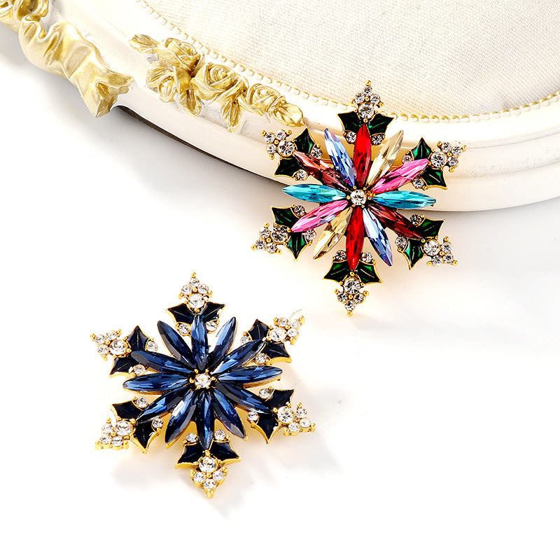 Alloy Crystal Hexagonal Star Brooch PA4811 - view 8
