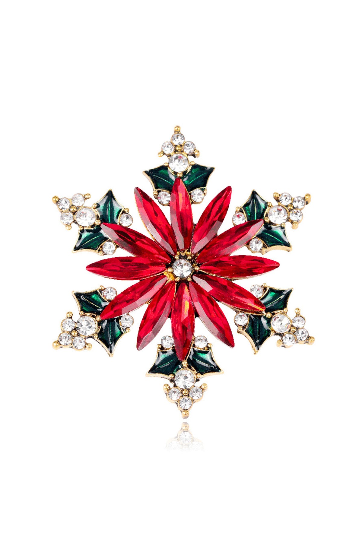Alloy Crystal Hexagonal Star Brooch PA4811 - view 10