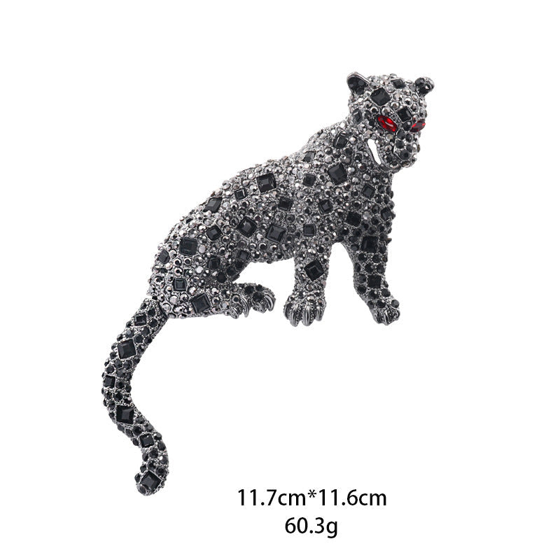 Leopard Rhinestone Brooch PA4813