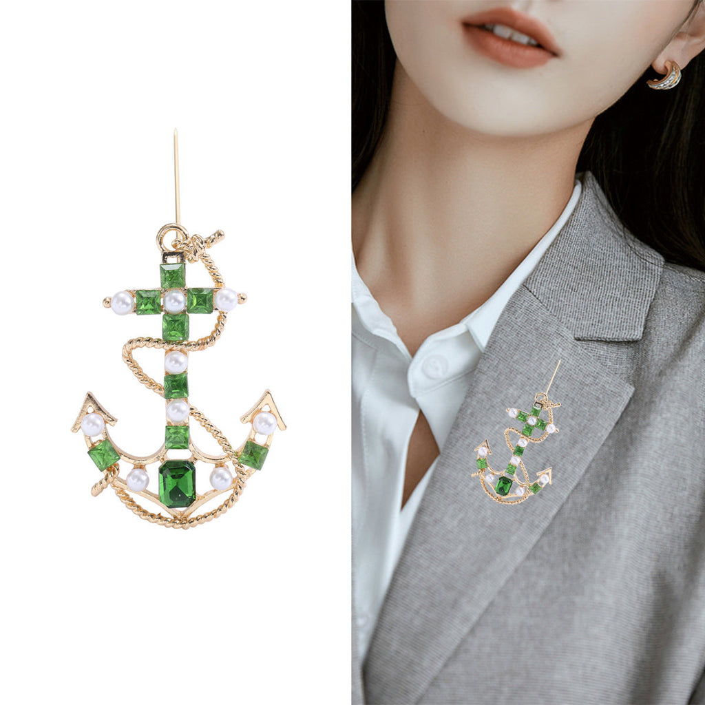 Ship's Anchor Alloy Brooch PA4825