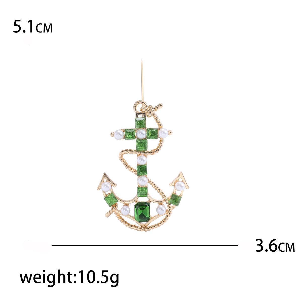 Ship's Anchor Alloy Brooch PA4825