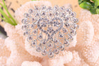 Heart Rhinestone Brooch PA4834