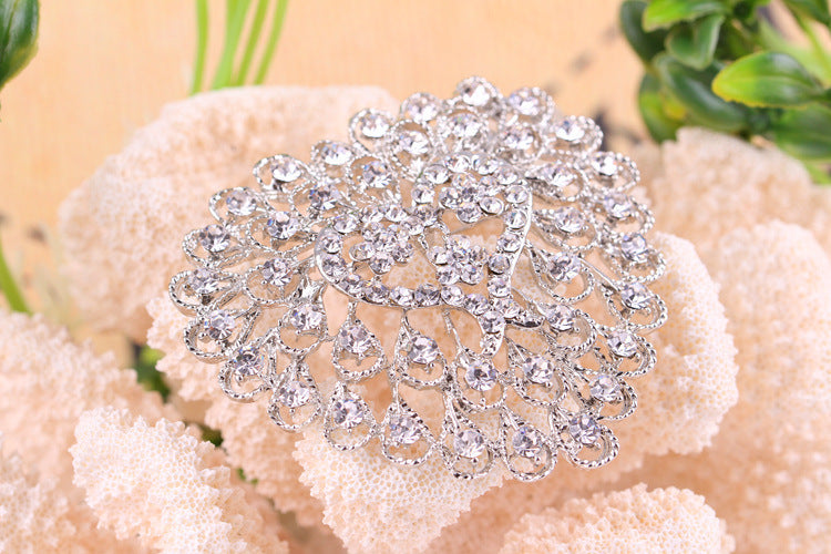Heart Rhinestone Brooch PA4834