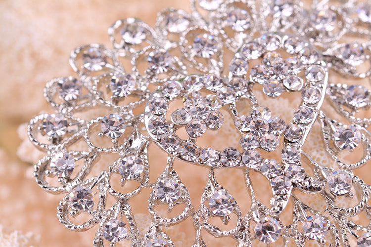 Heart Rhinestone Brooch PA4834