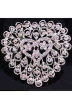 Heart Rhinestone Brooch PA4834