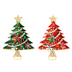Christmas Tree Alloy Rhinestone Brooch PA4860 - view 7