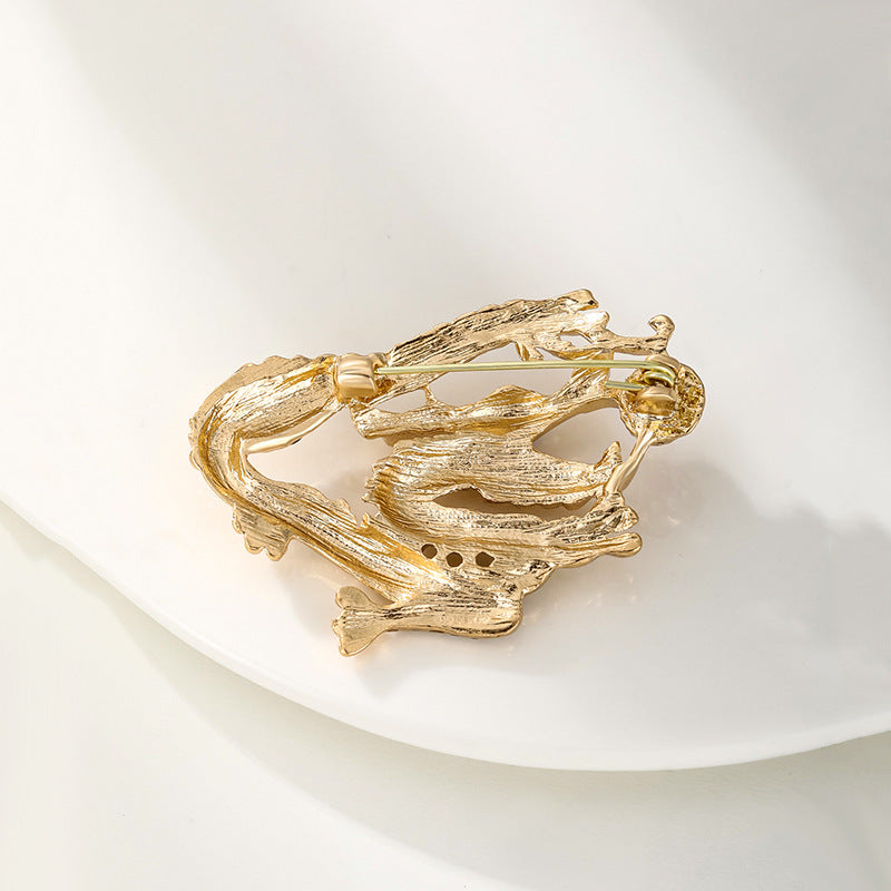 Dragon Rhinestone Brooch PA4865