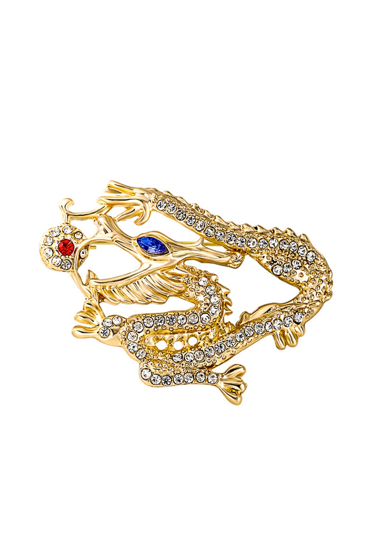 Dragon Rhinestone Brooch PA4865