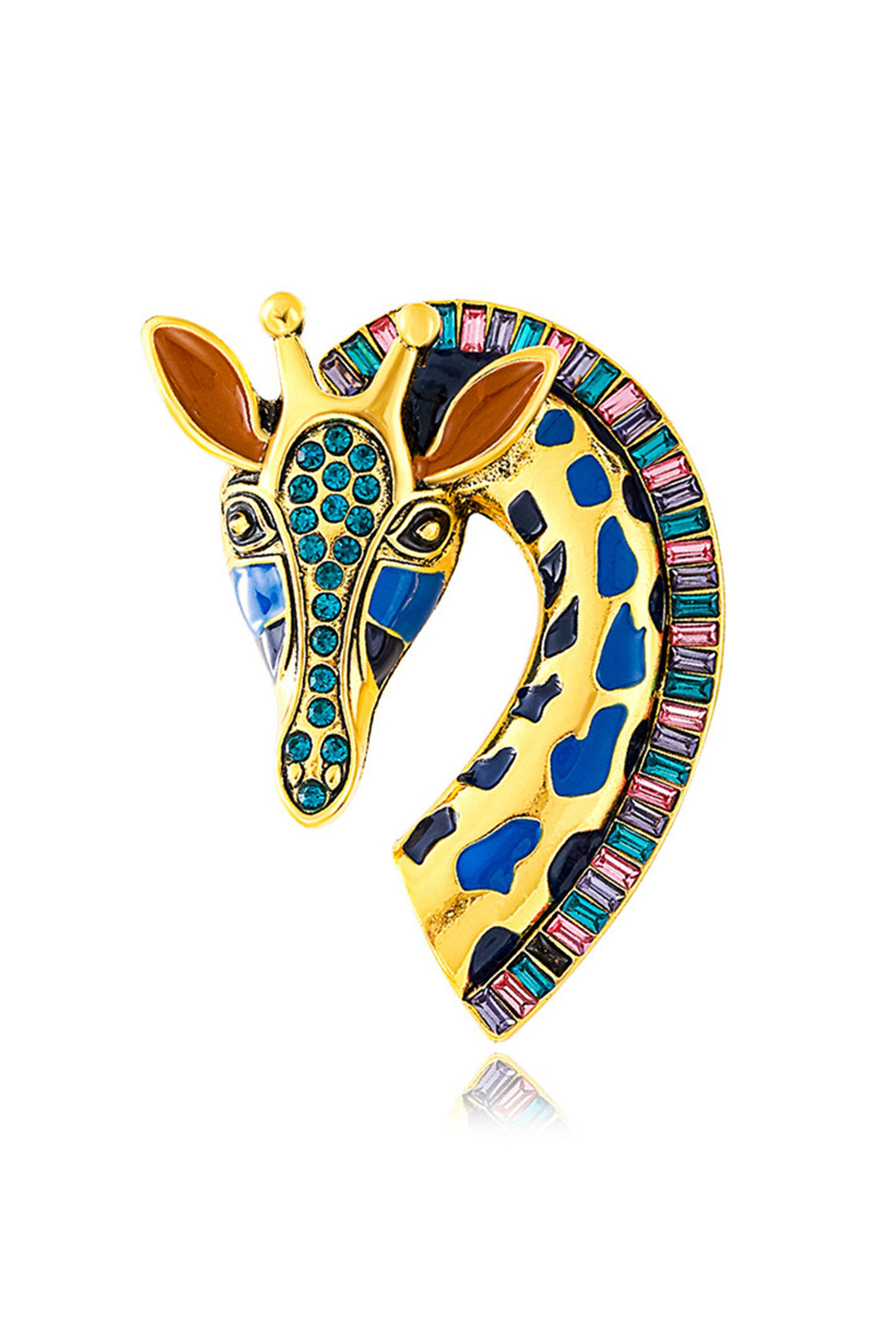 Giraffe Rhinestone Brooch PA4866