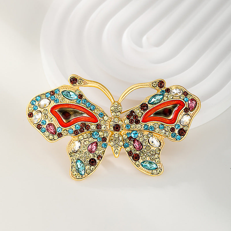 Butterfly Rhinestone Brooch PA4867 - view 5