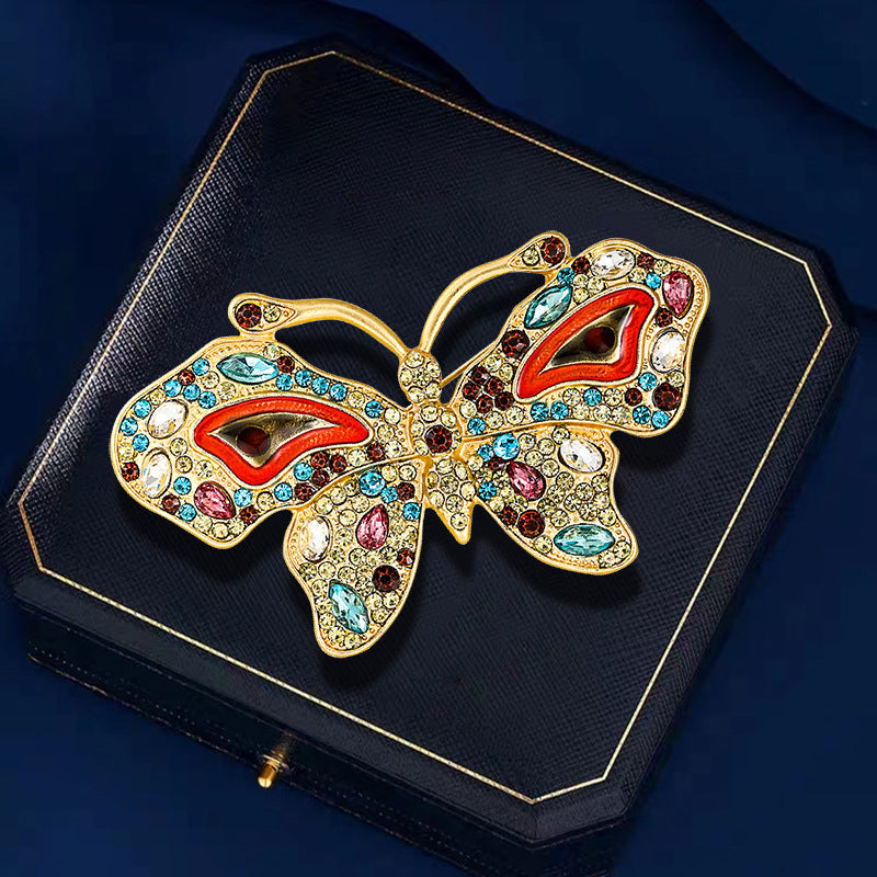 Butterfly Rhinestone Brooch PA4867 - view 6