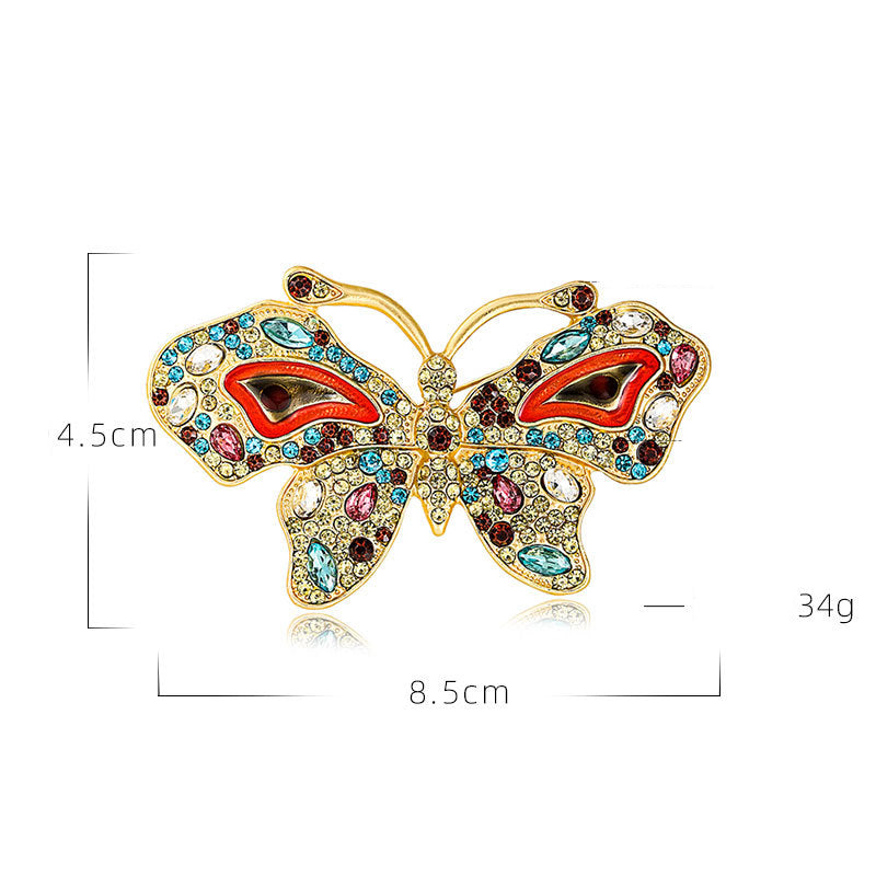 Butterfly Rhinestone Brooch PA4867 - view 3