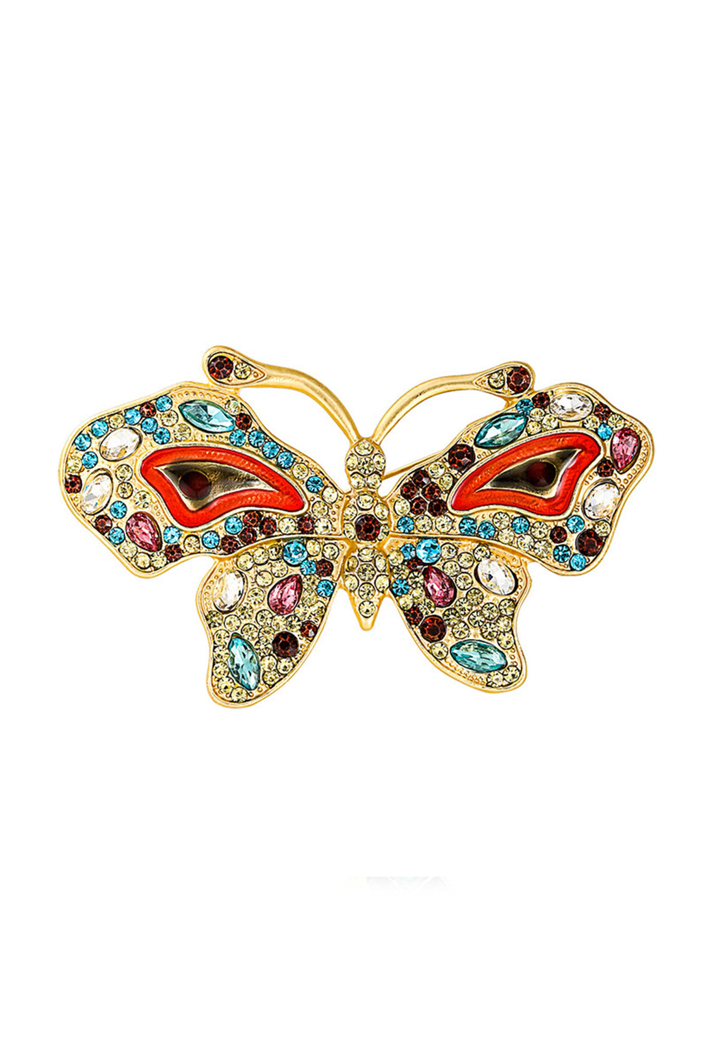 Butterfly Rhinestone Brooch PA4867 - view 4