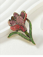Tulip Rhinestone Brooch PA4920 - view 5