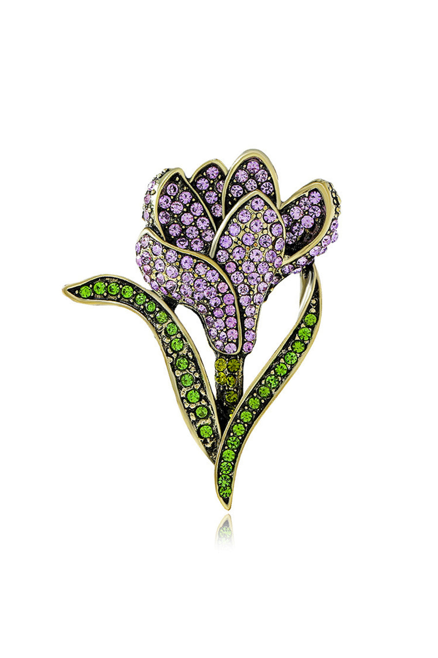 Tulip Rhinestone Brooch PA4920