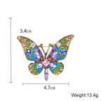 Butterfly Rhinestone Brooch PA4925 - view 2