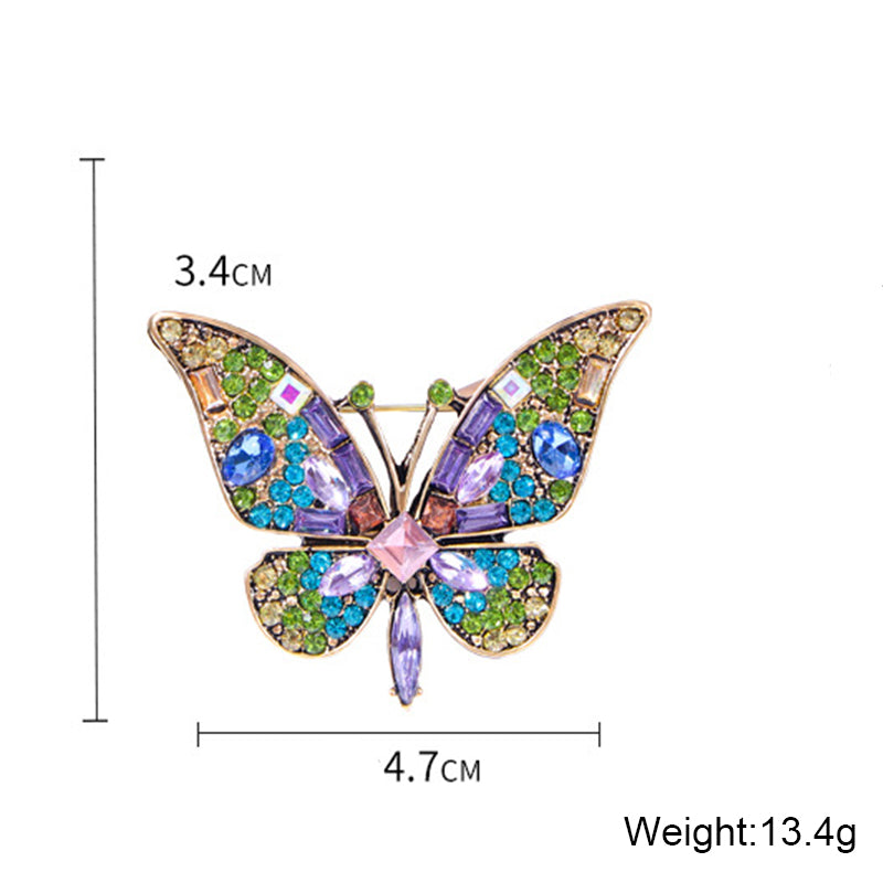 Butterfly Rhinestone Brooch PA4925 - view 2