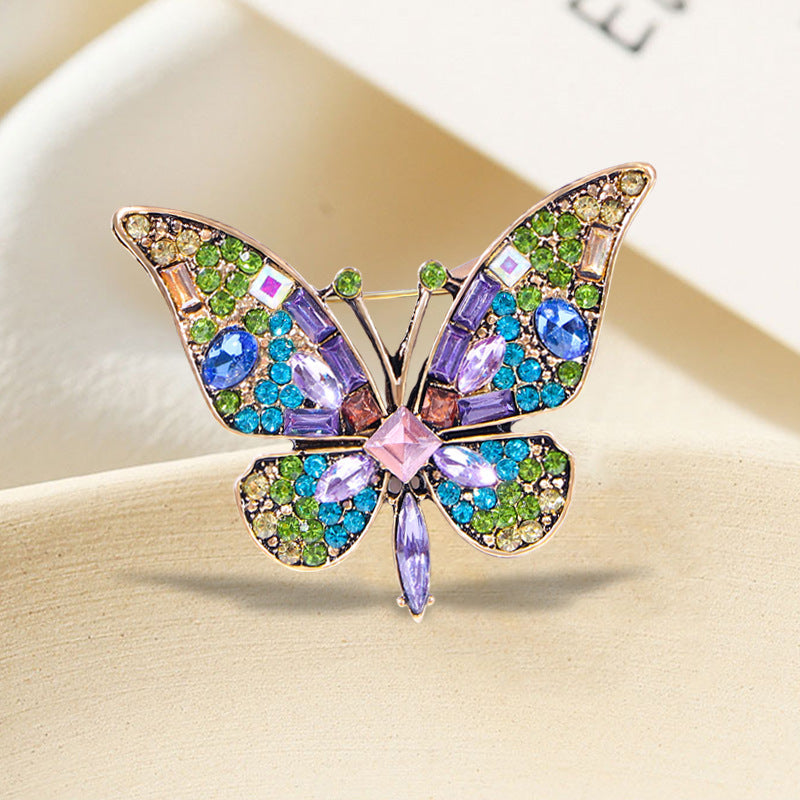 Butterfly Rhinestone Brooch PA4925 - view 7