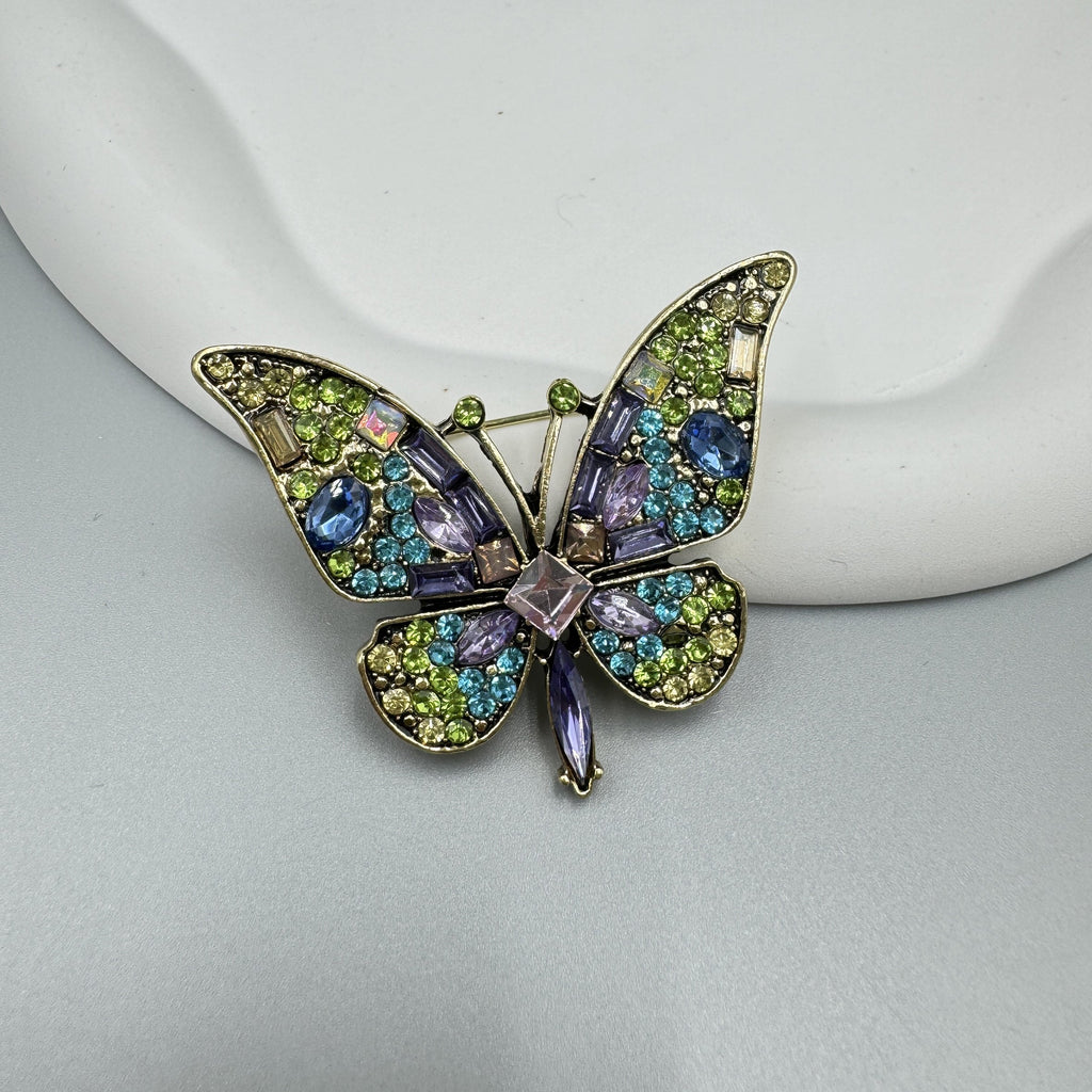 Butterfly Rhinestone Brooch PA4925 - view 3