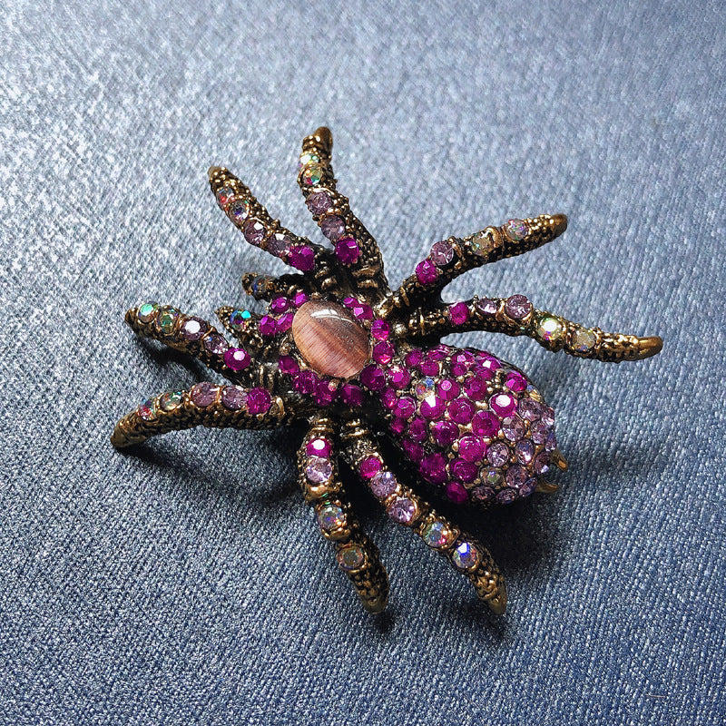 Spider Rhinestone Brooch PA4926 - view 6