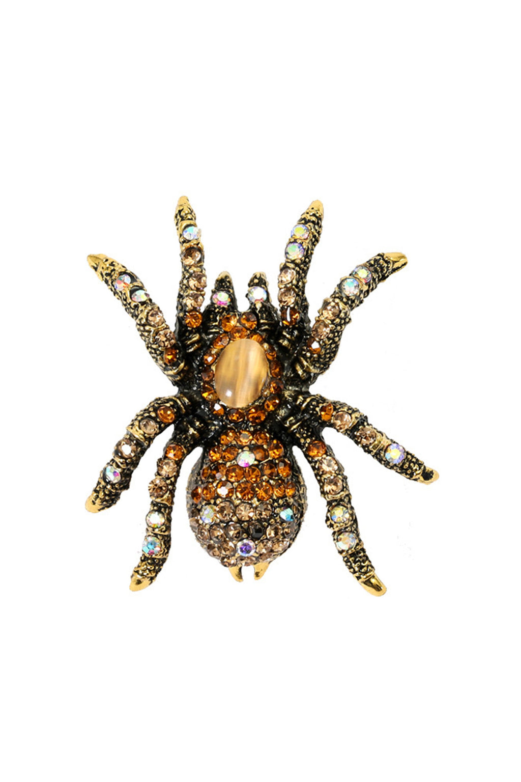 Spider Rhinestone Brooch PA4926