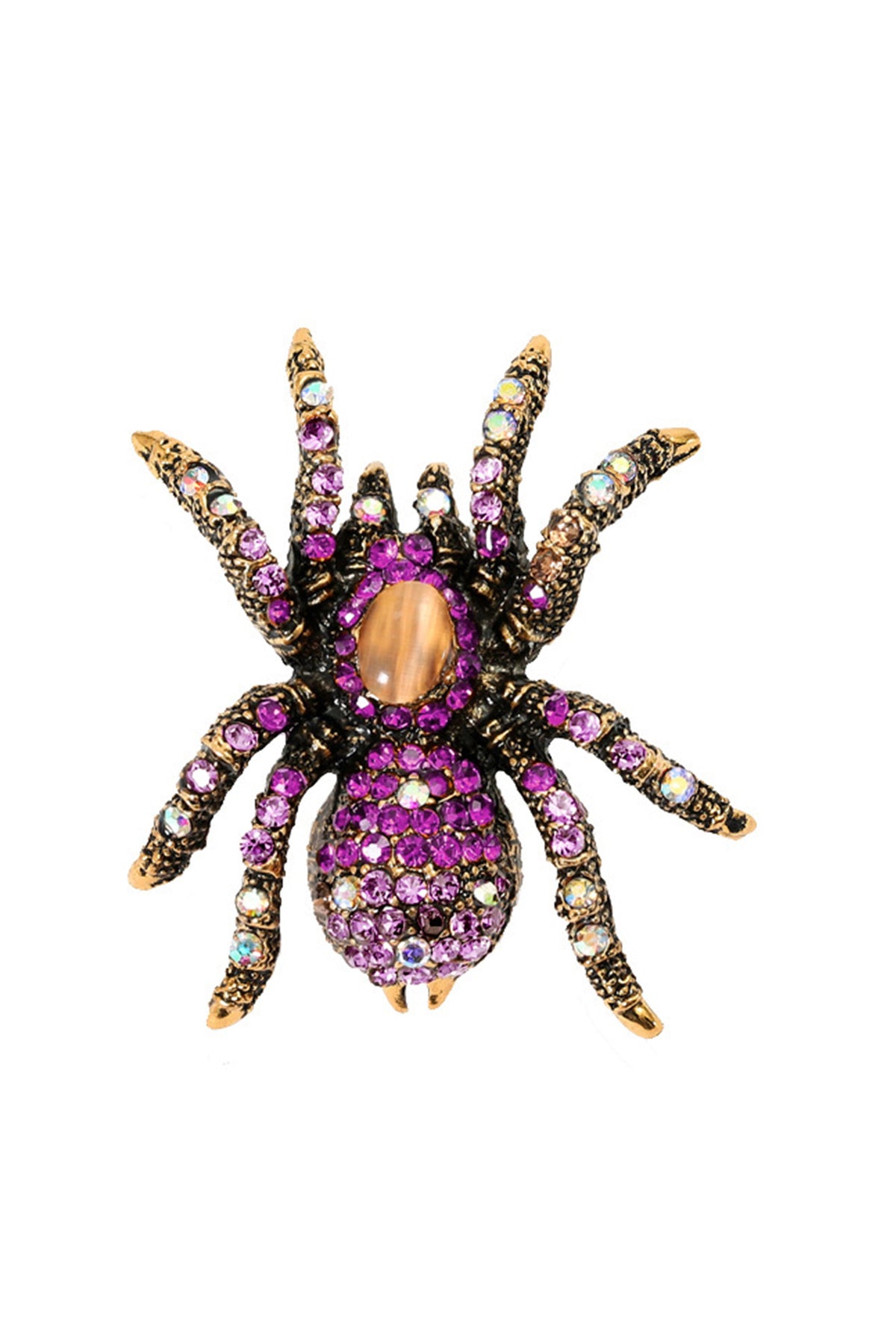Spider Rhinestone Brooch PA4926 - view 5