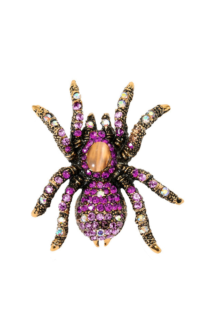 Spider Rhinestone Brooch PA4926