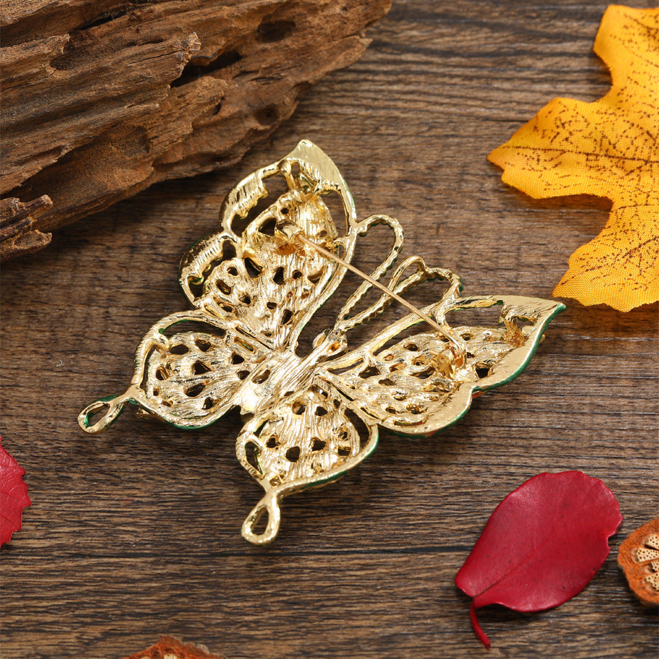 Butterfly Rhinestone Brooch PA4929