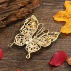 Butterfly Rhinestone Brooch PA4929