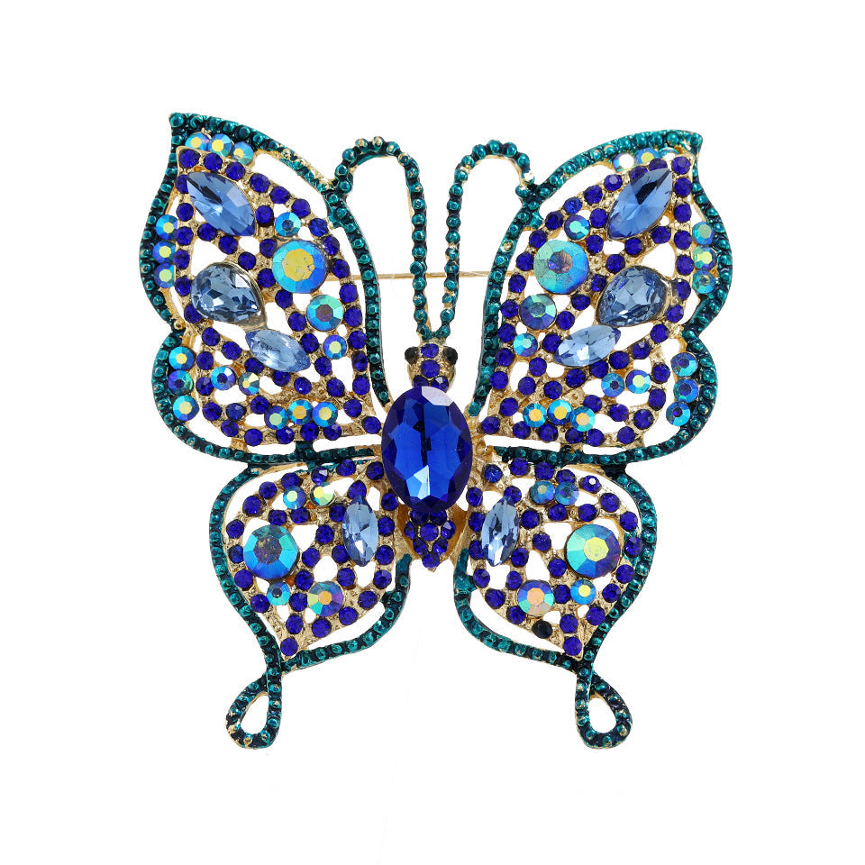 Butterfly Rhinestone Brooch PA4929