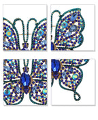 Butterfly Rhinestone Brooch PA4929