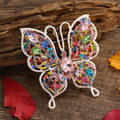 Butterfly Rhinestone Brooch PA4929