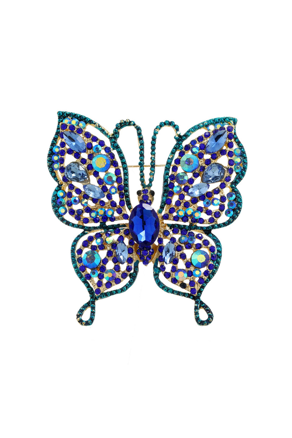 Butterfly Rhinestone Brooch PA4929
