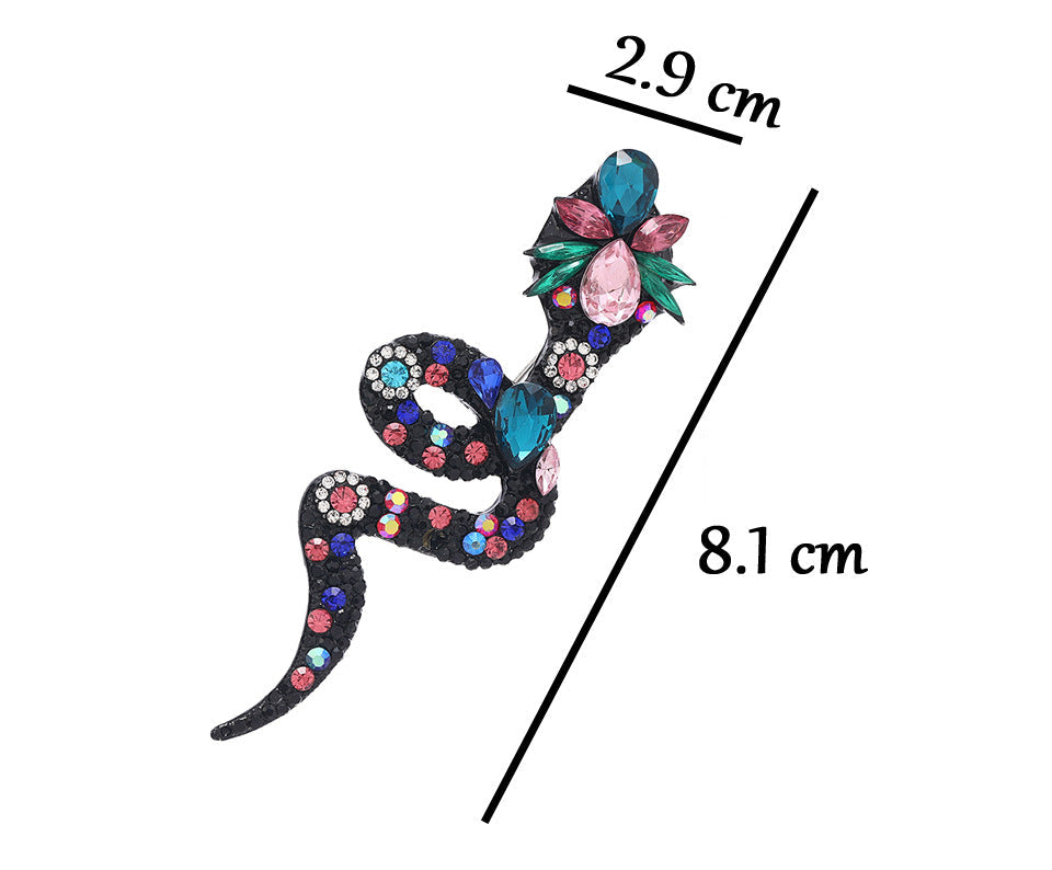 Snake Rhinestone Brooch PA4935 - view 4