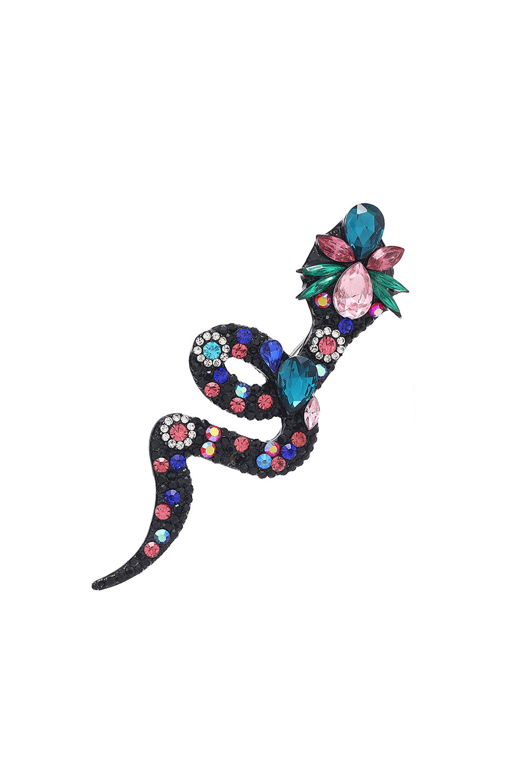 Snake Rhinestone Brooch PA4935