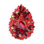 Teardrop Rhinestone Brooch PA4939