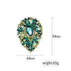 Teardrop Rhinestone Brooch PA4939