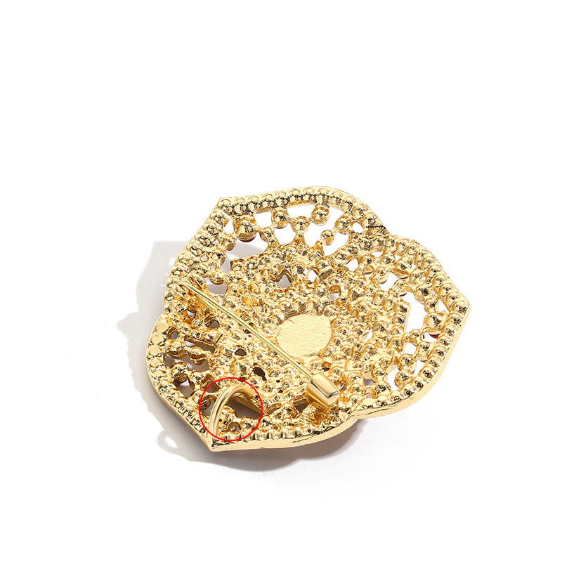 Floral Bead Brooch PA4951