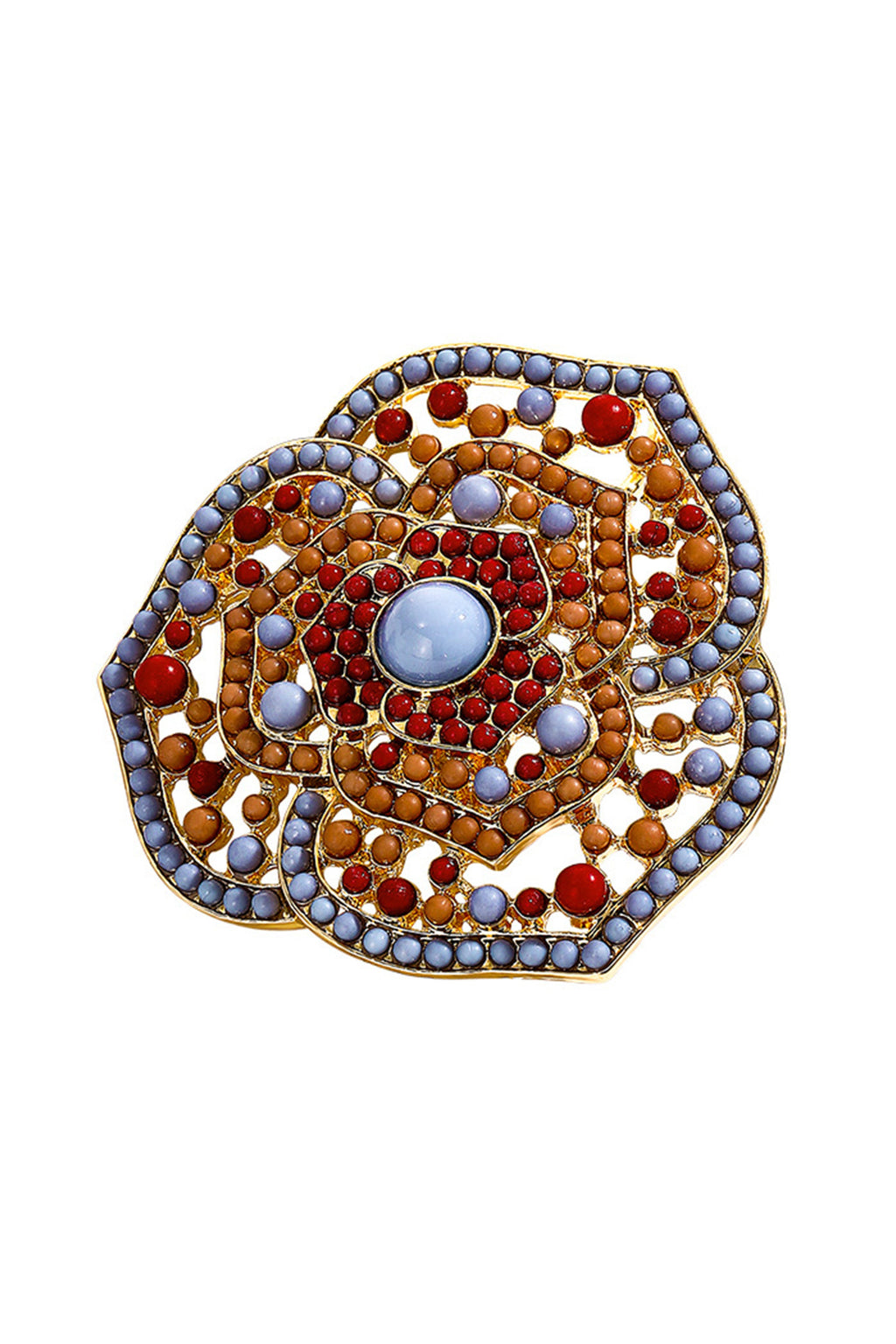 Floral Bead Brooch PA4951