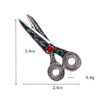 Scissors Rhinestone Brooch PA4952 - view 2