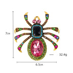 Alloy Crystal Spider Brooch PA4953 - view 6