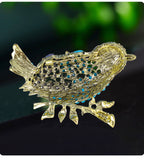 Bird Rhinestone Brooch PA4955