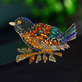 Bird Rhinestone Brooch PA4955