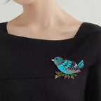 Bird Rhinestone Brooch PA4955