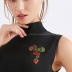 Pineapple, Strawberry, Lychee Rhinestone Brooch PA4957