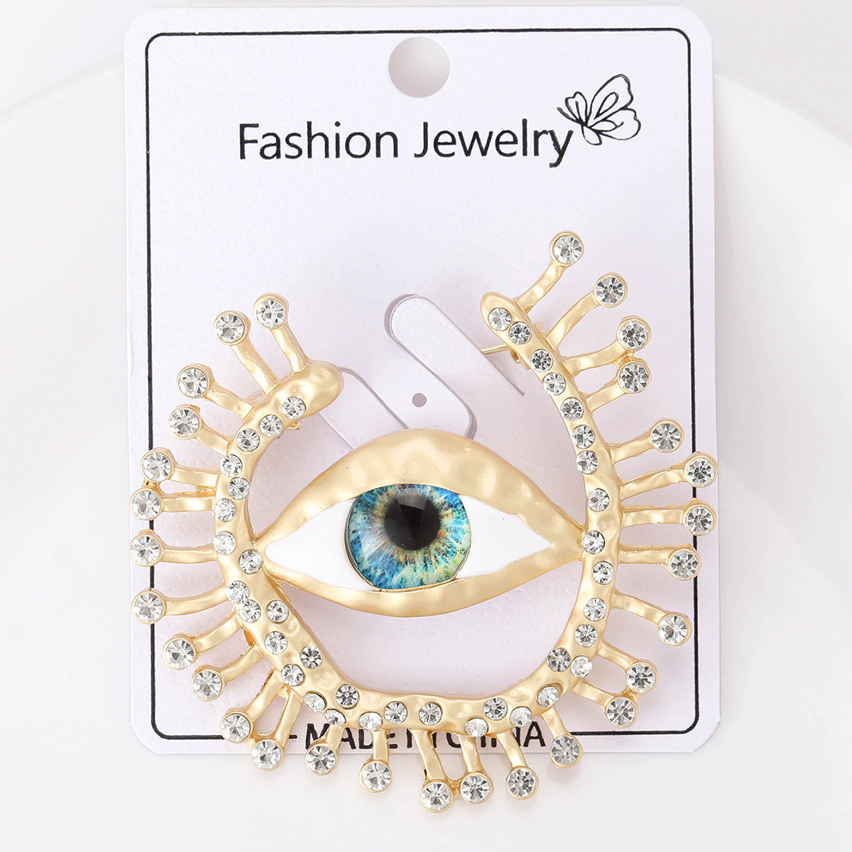Evil Eye Rhinestone Brooch PA4964 - view 4