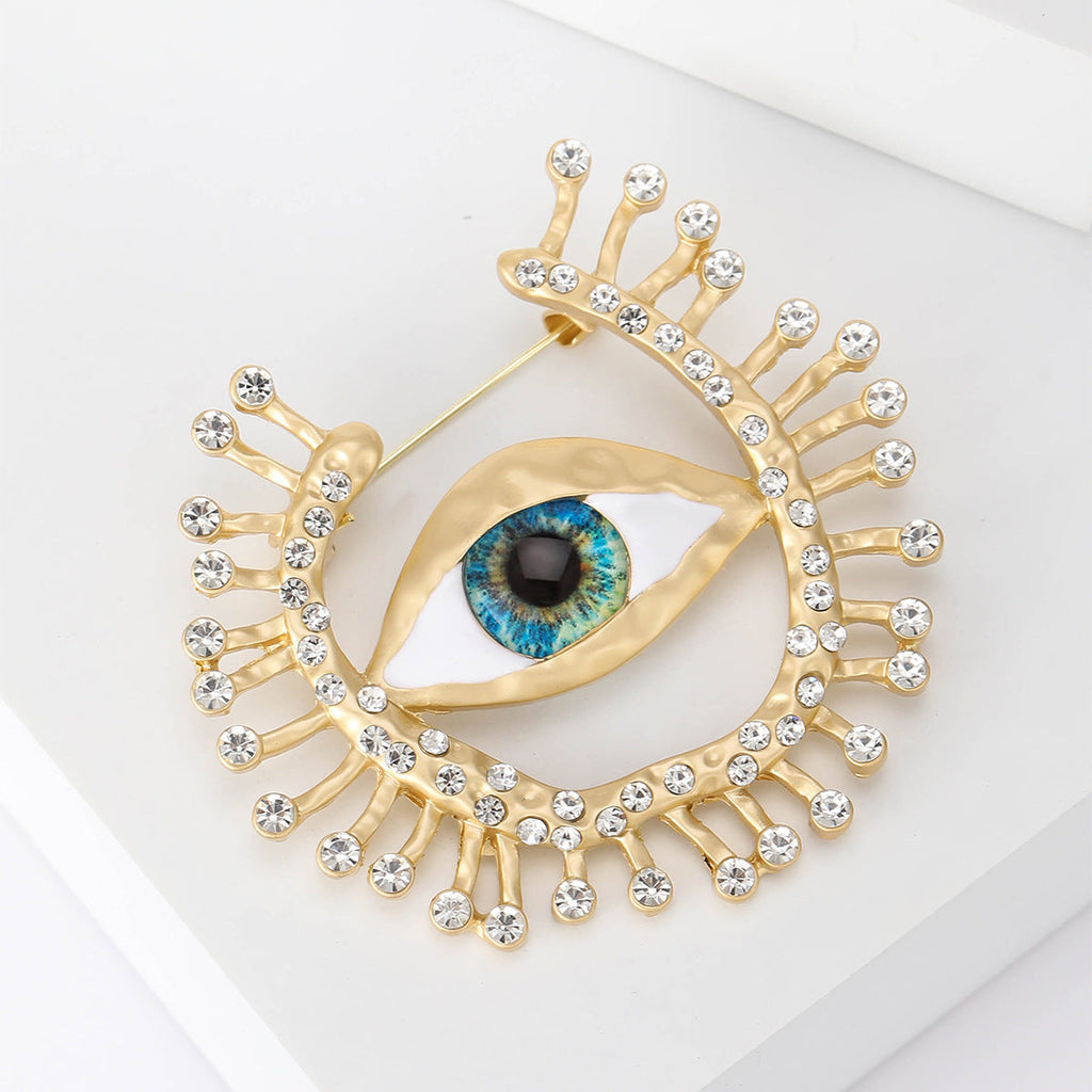 Evil Eye Rhinestone Brooch PA4964 - view 5