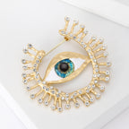 Evil Eye Rhinestone Brooch PA4964 - view 5